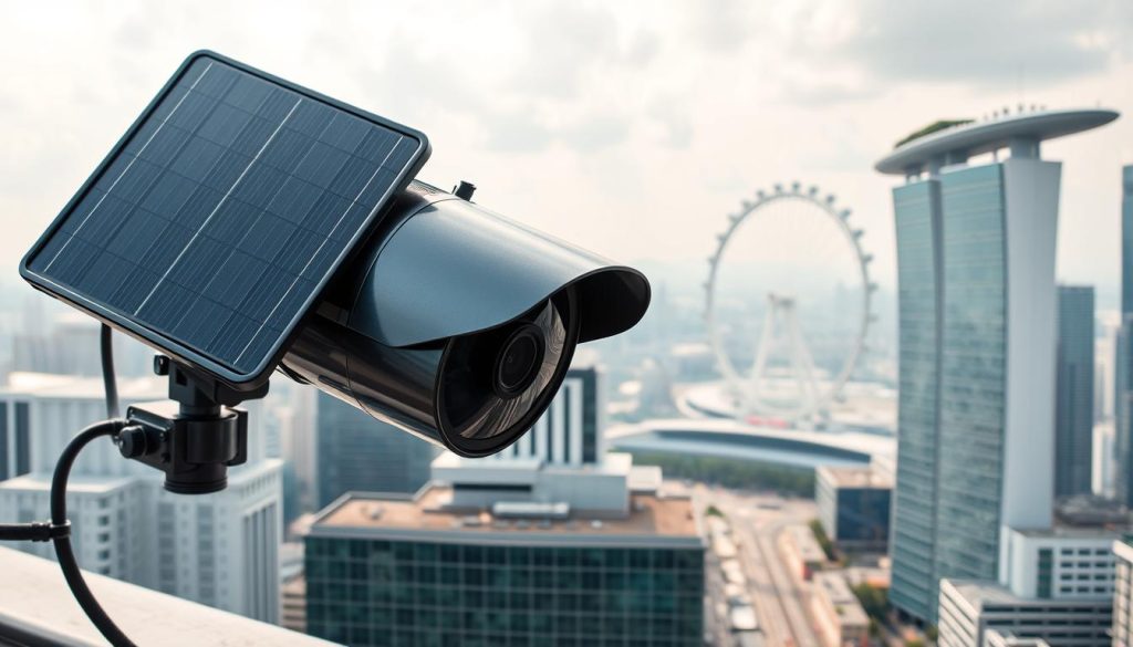 solar powered security camera in Singapore