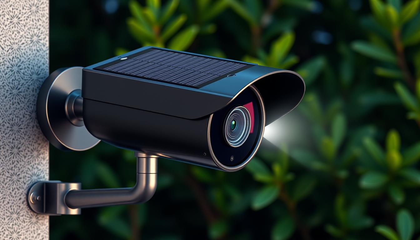 solar powered security camera with night vision