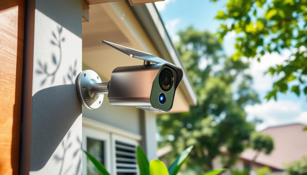 solar surveillance for residential security