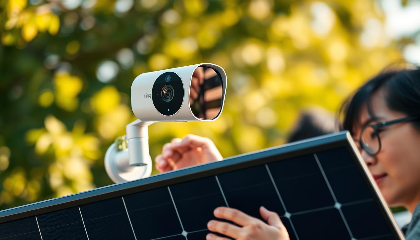 Ring Security Camera with Solar Panel