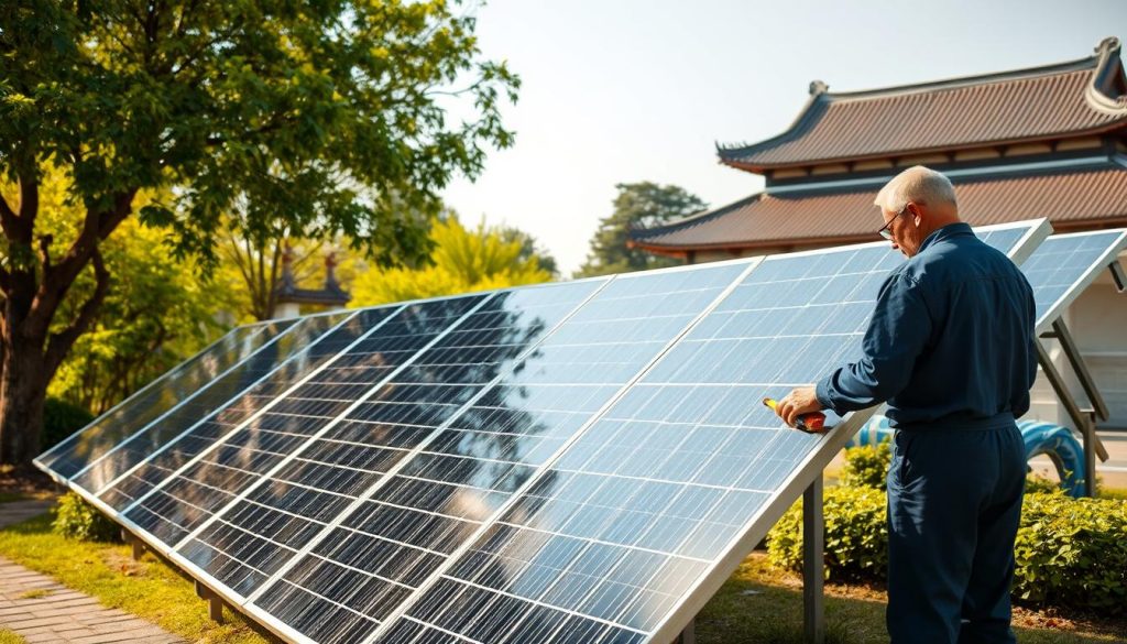 maintenance of solar panels