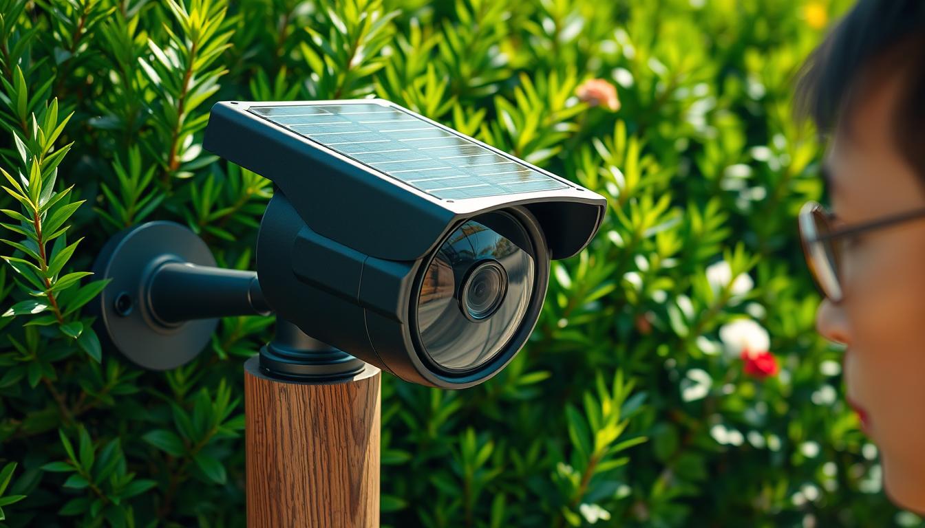 solar-powered security camera