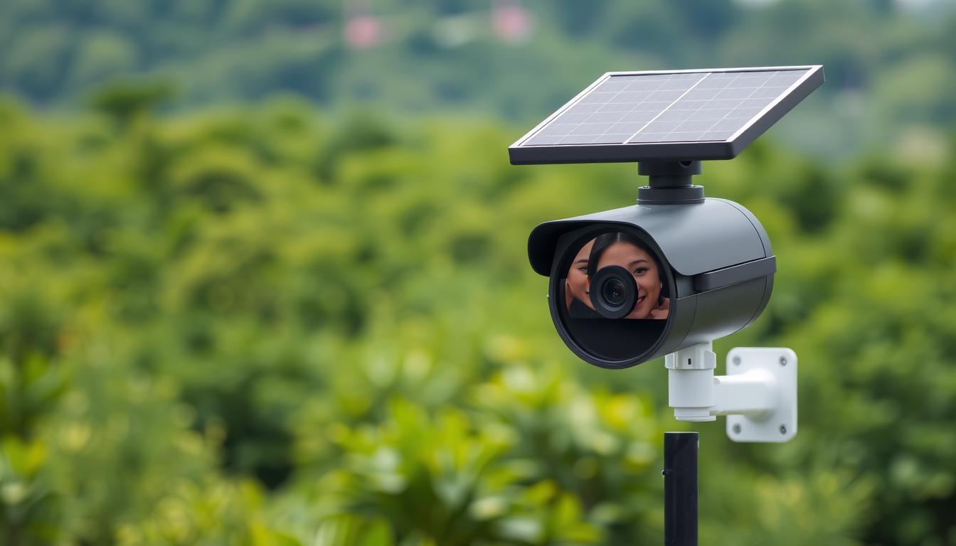 solar powered surveillance camera system