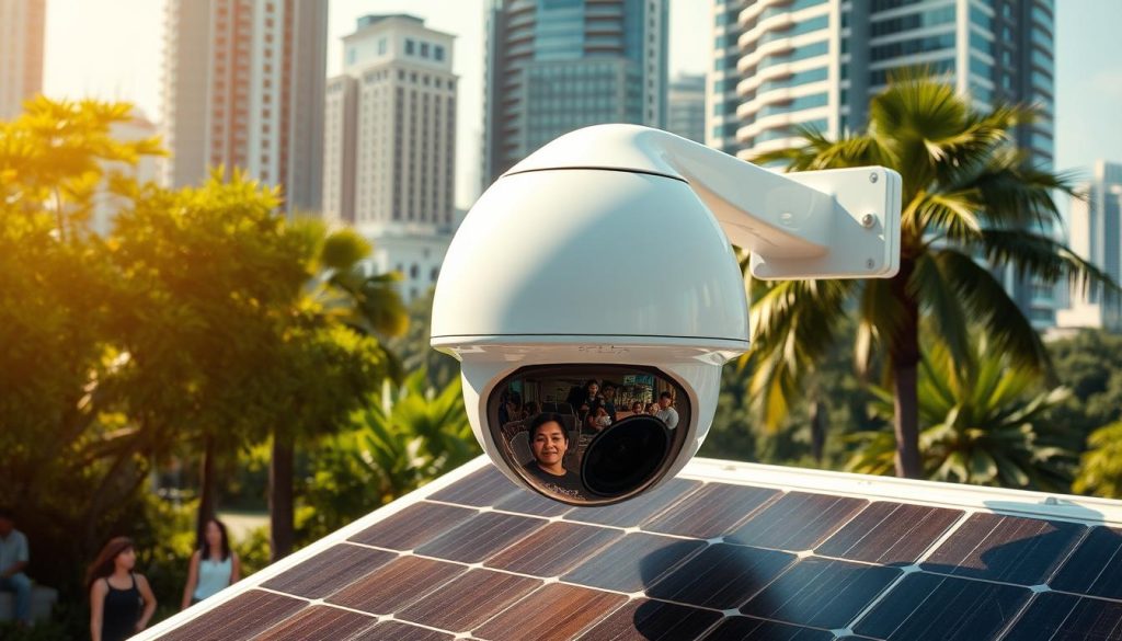 solar powered surveillance in Singapore