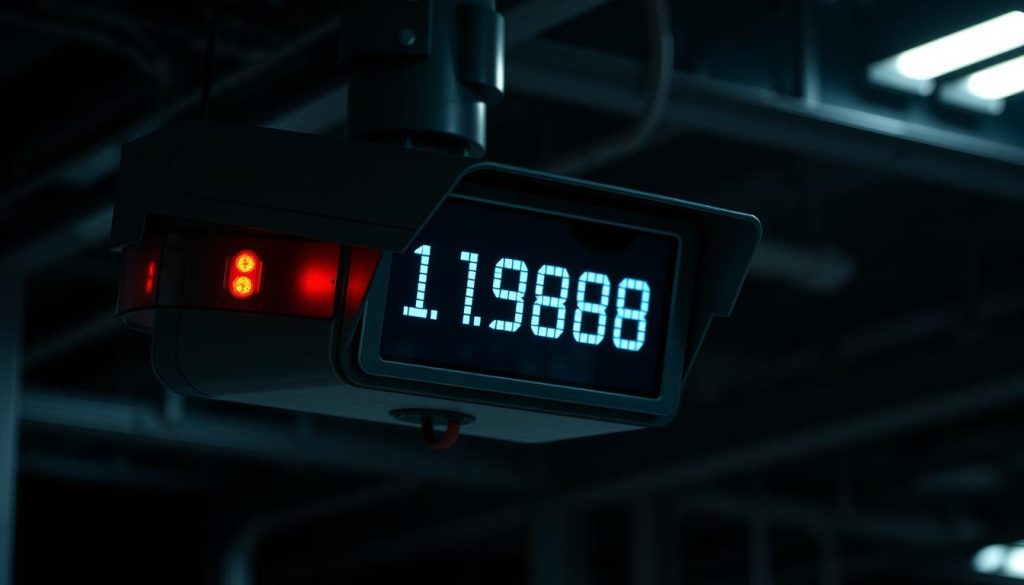 CCTV camera error code display