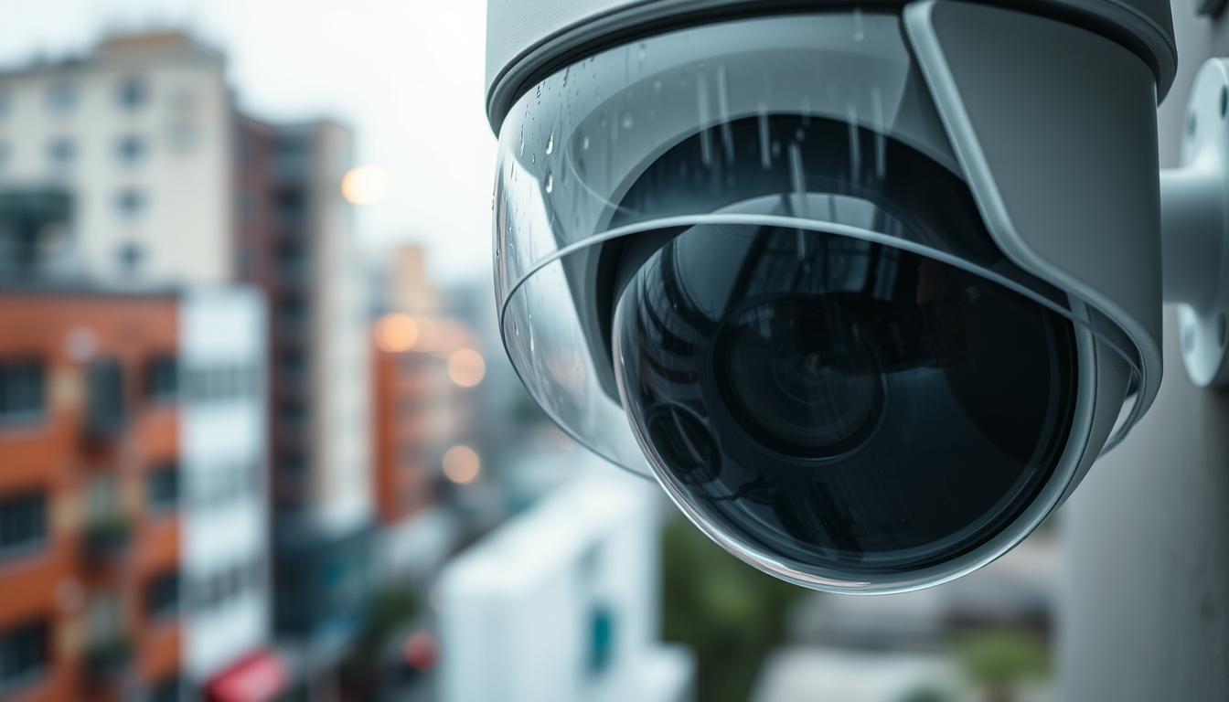 CCTV camera rain protection