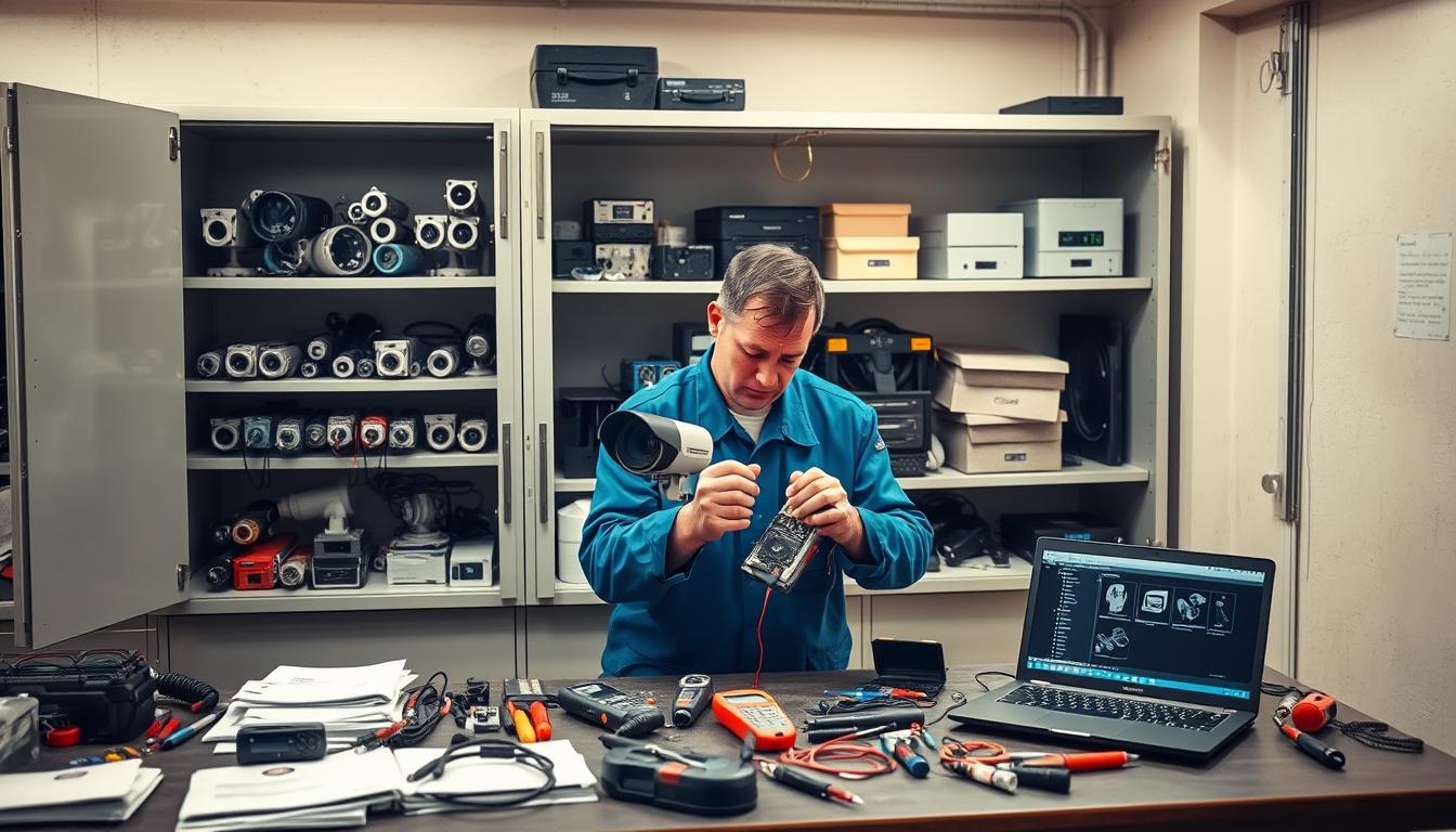 CCTV maintenance for security systems