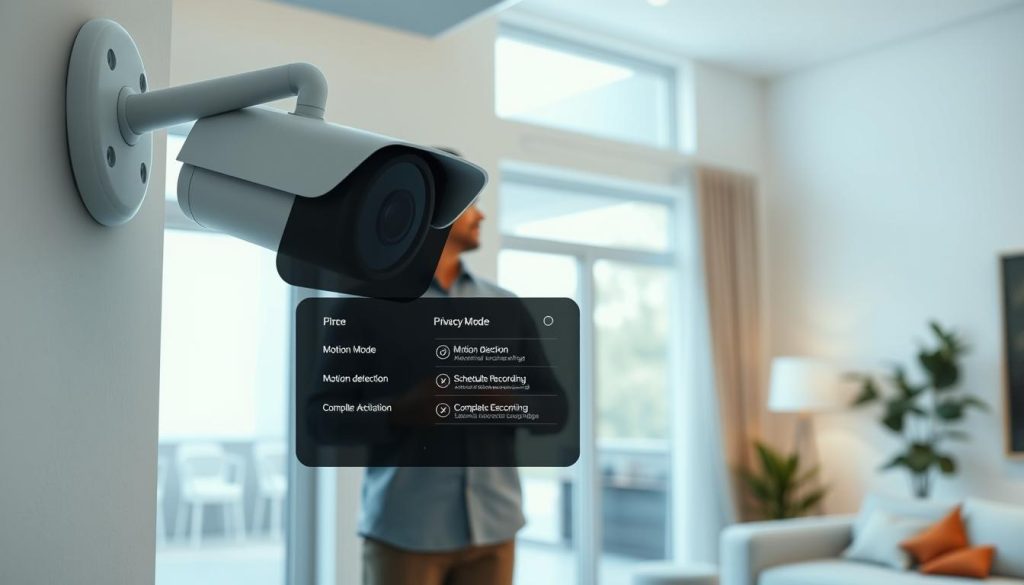 privacy modes for security cameras