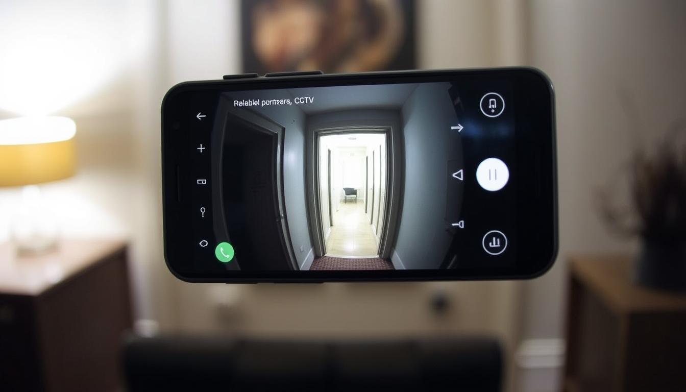 security camera phone monitoring