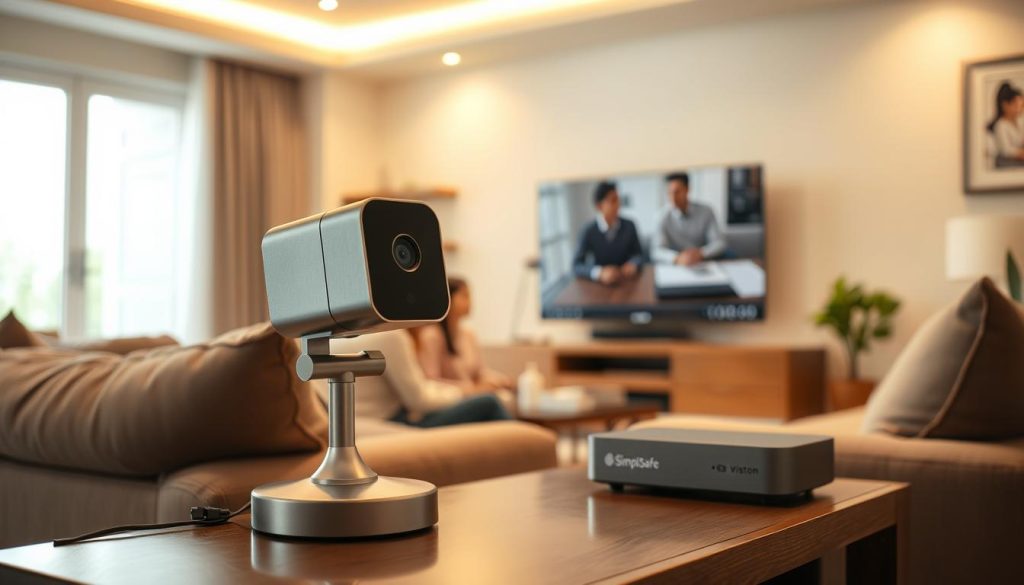 SimpliSafe security camera setup