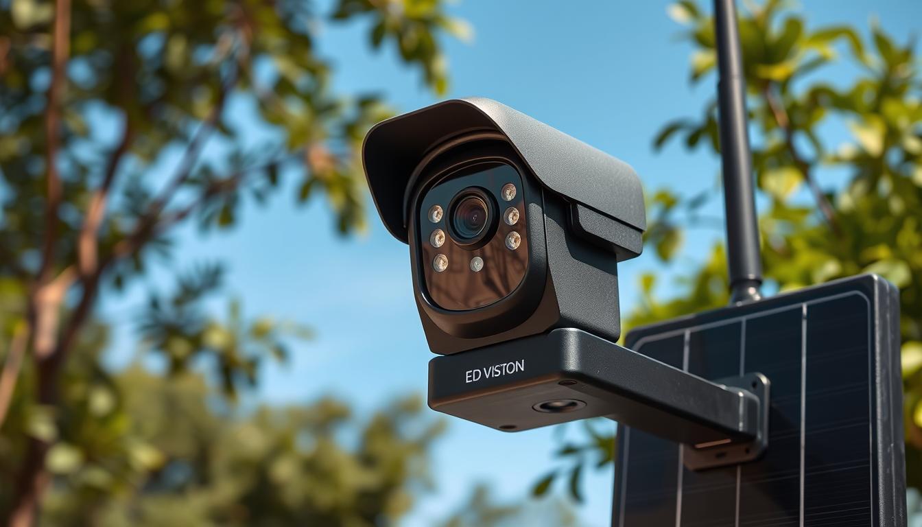 Wireless solar security camera system