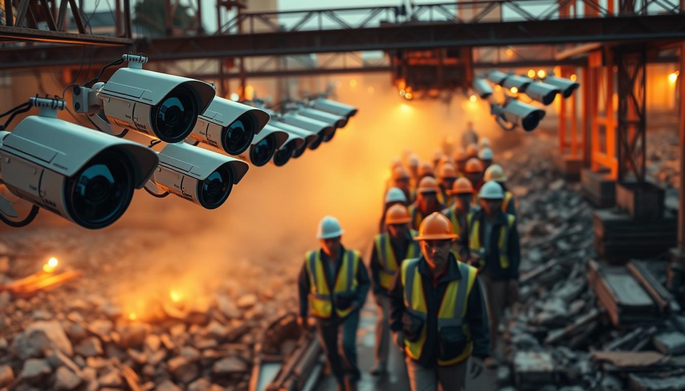 construction site security camera system