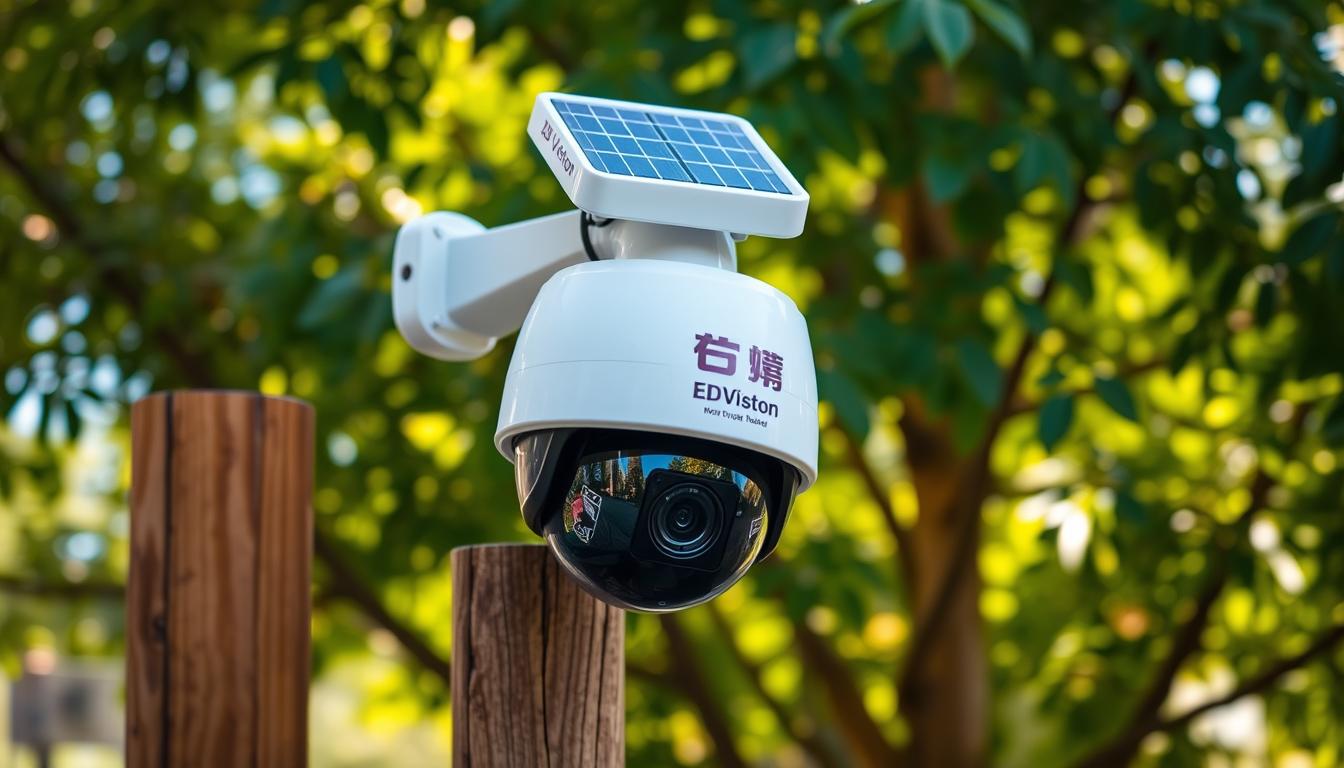 dummy solar security camera installation
