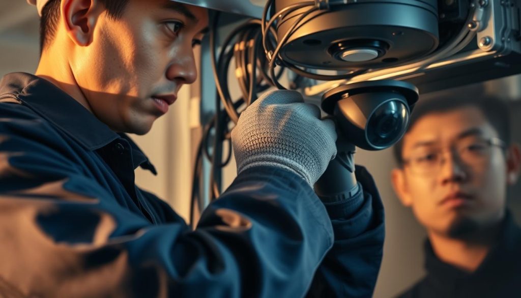 professional security installation process