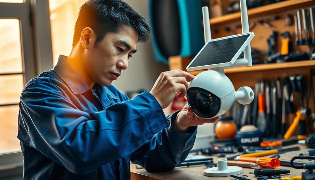 solar camera maintenance