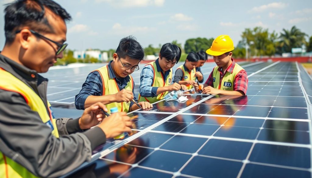 solar panel maintenance