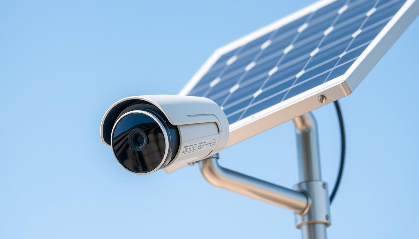 solar panel security camera installation