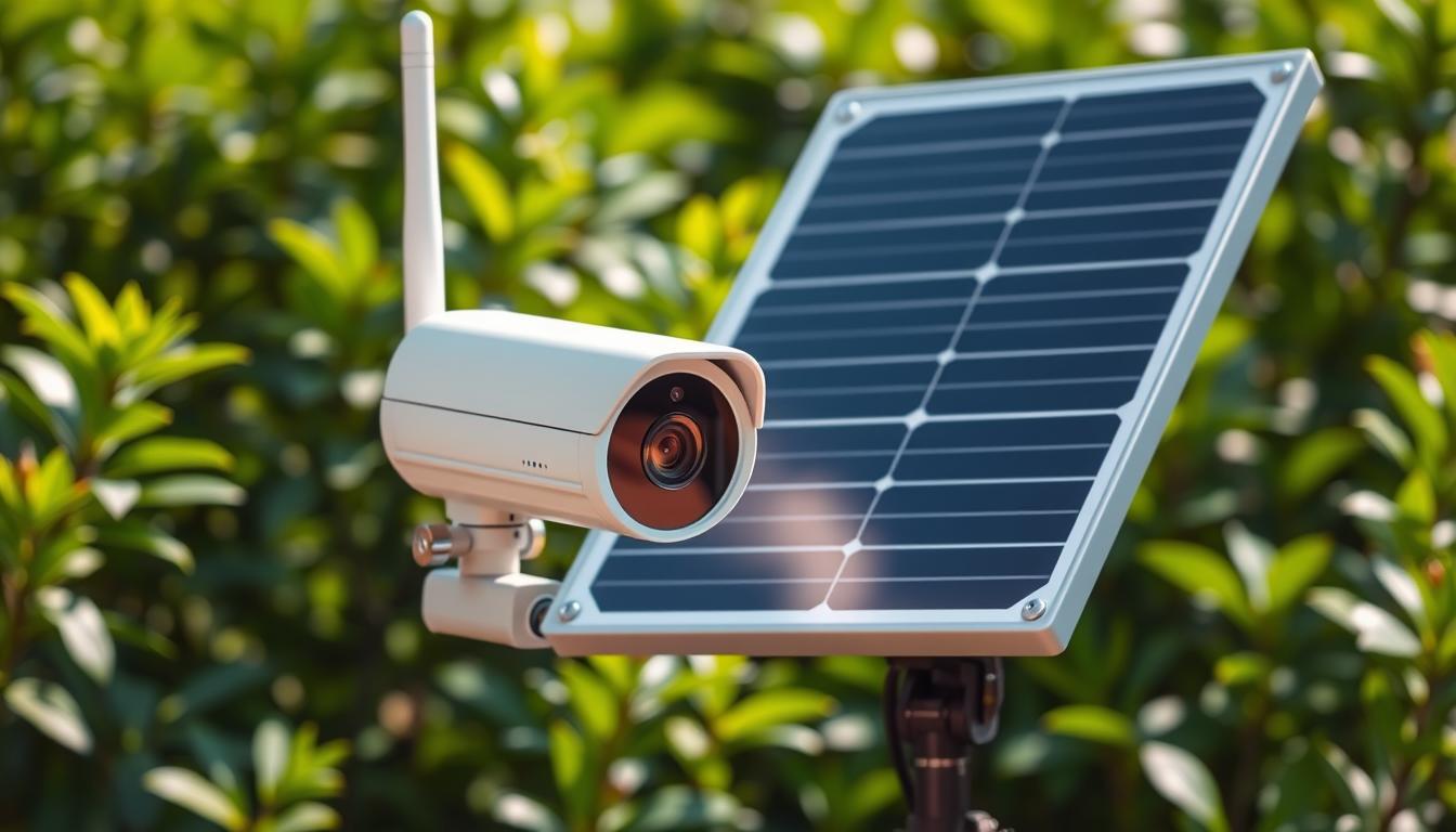 solar panel security camera
