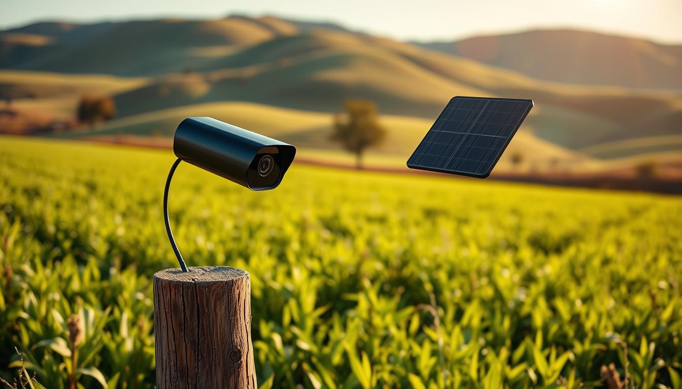 solar powered farm security camera