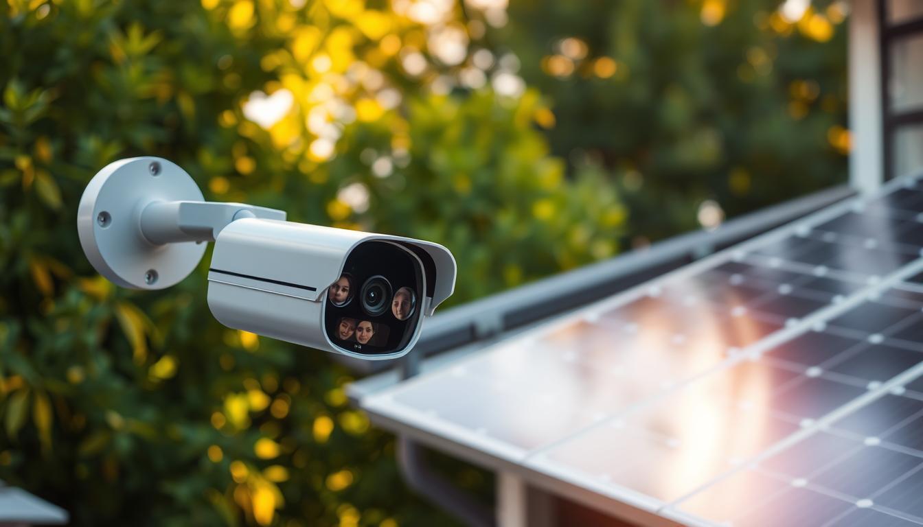 solar-powered home surveillance system