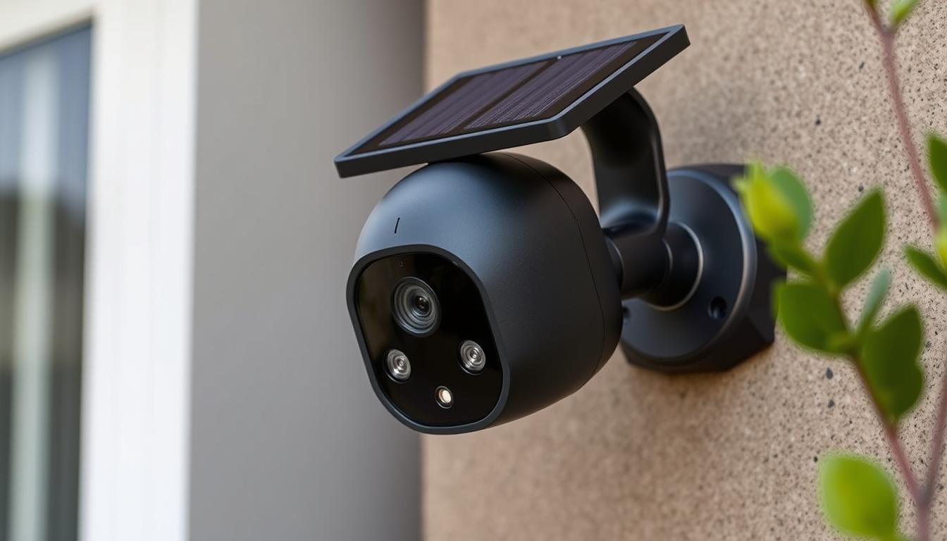 solar-powered security camera