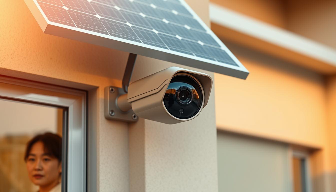 solar-powered security camera