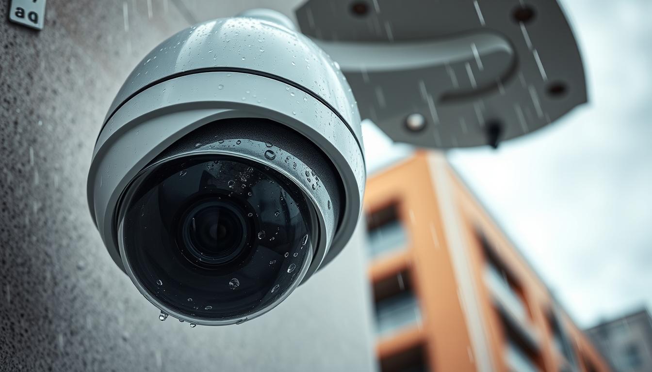 CCTV camera rain protection