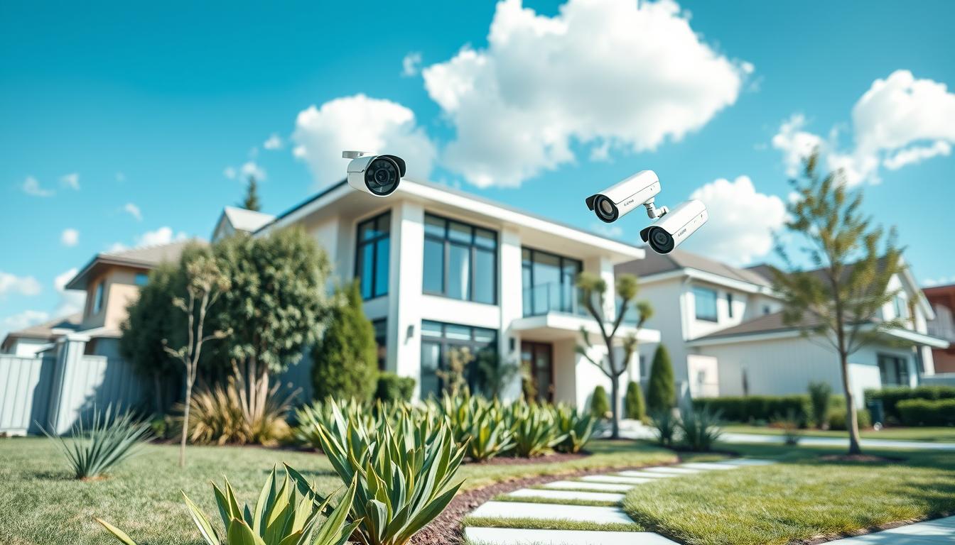 CCTV cameras outside house