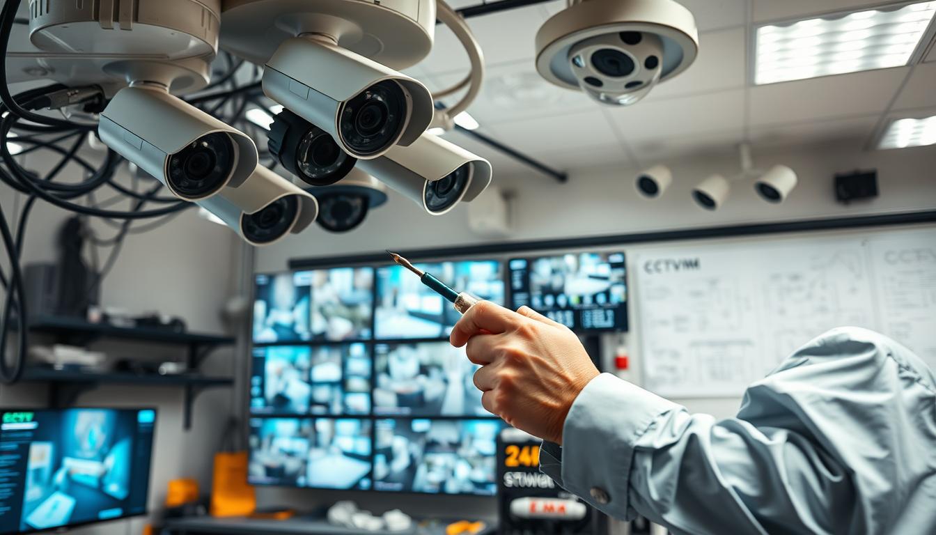 CCTV maintenance and security system