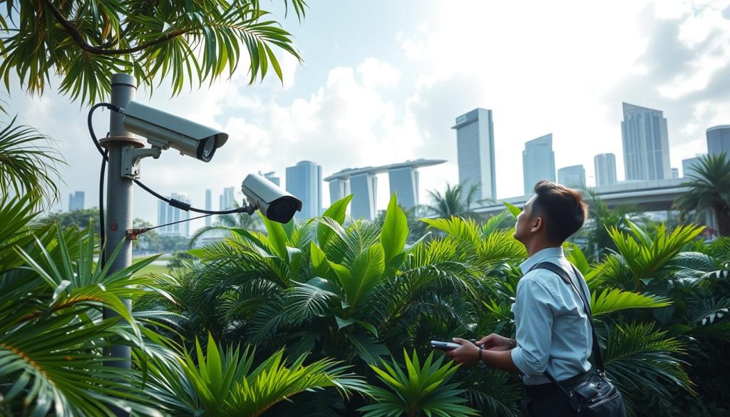 CCTV maintenance in Singapore climate