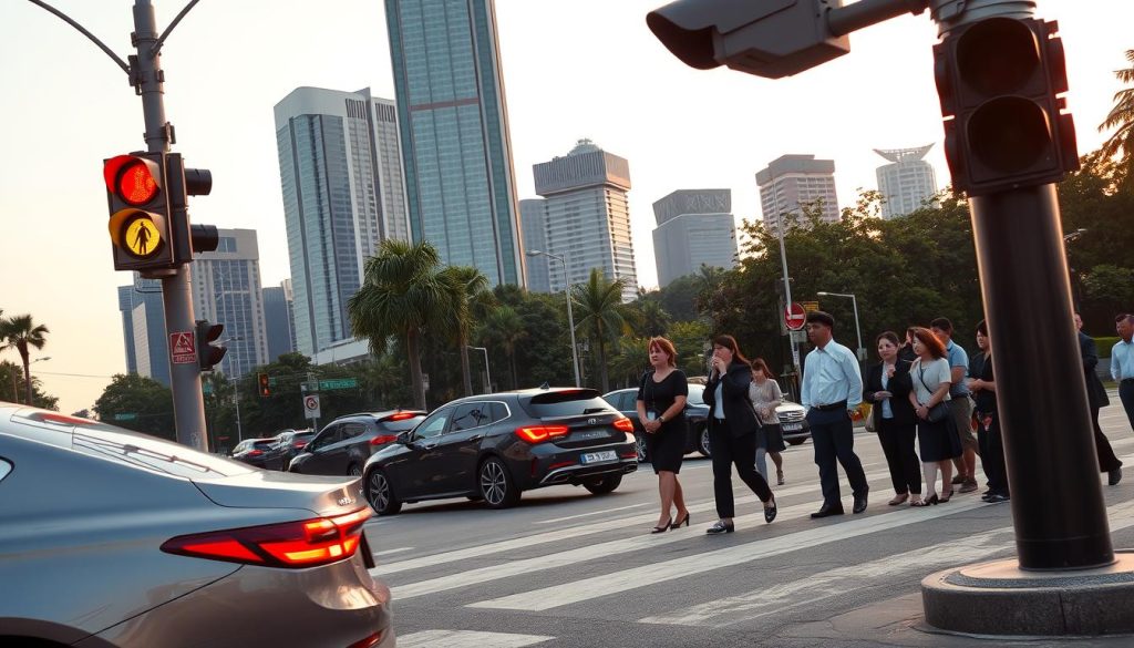 Singapore traffic enforcement red light camera