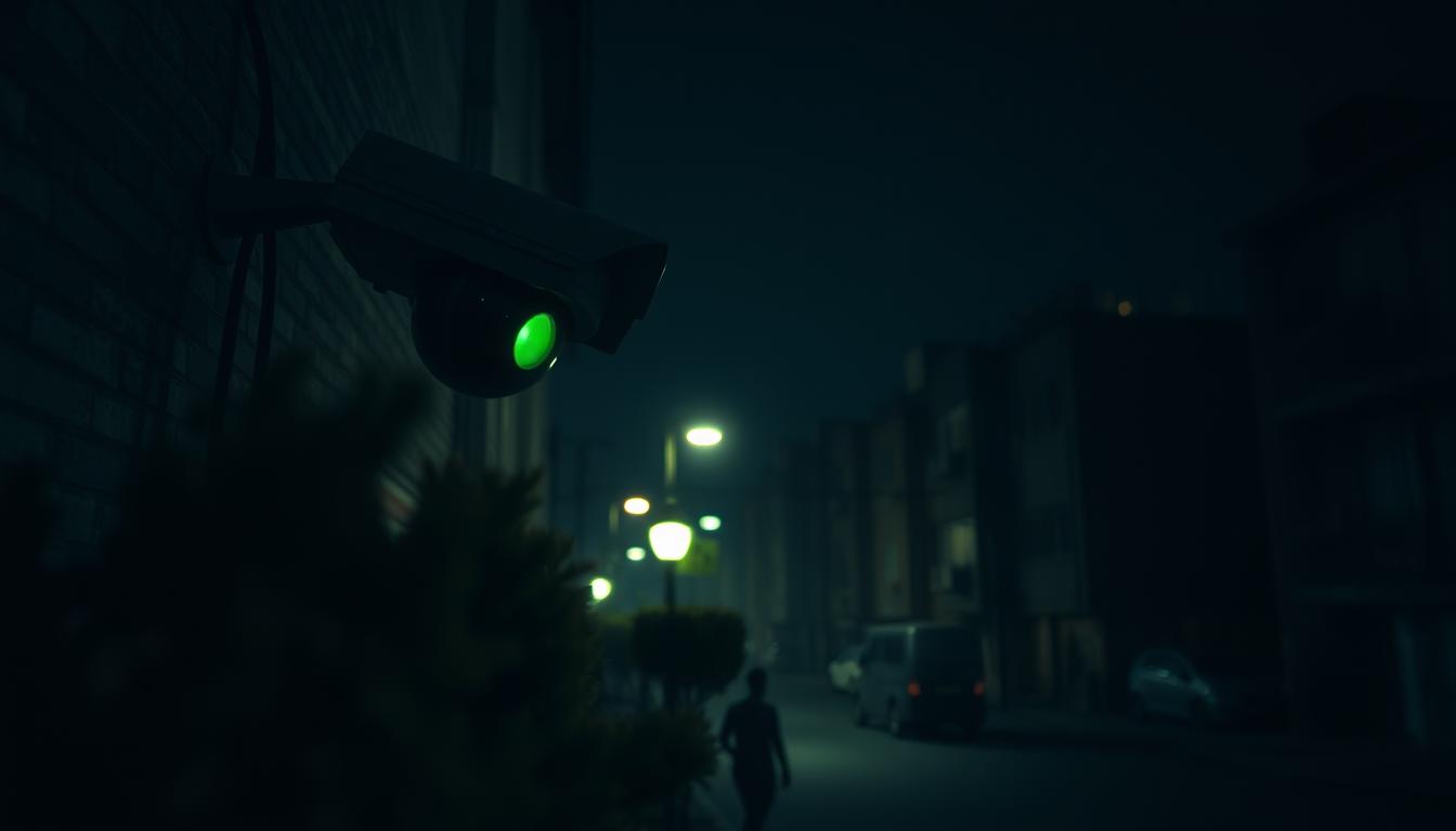 blurry CCTV camera night vision issues