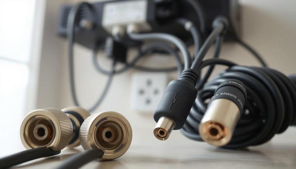 CCTV cables connectors power supply installation