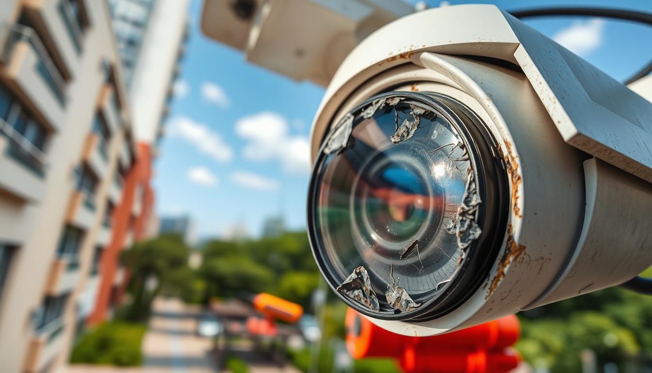 CCTV camera damage prevention