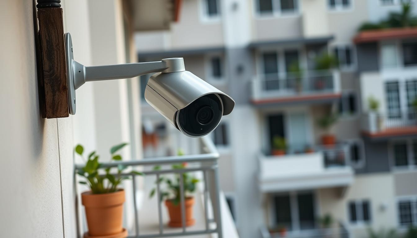 CCTV camera installation outside HDB flat