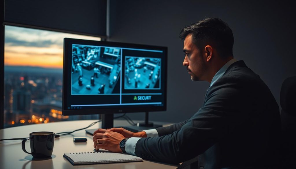 accessing and reviewing stored CCTV footage