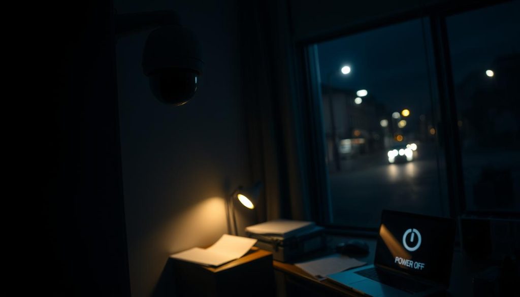 power outage security camera downtime