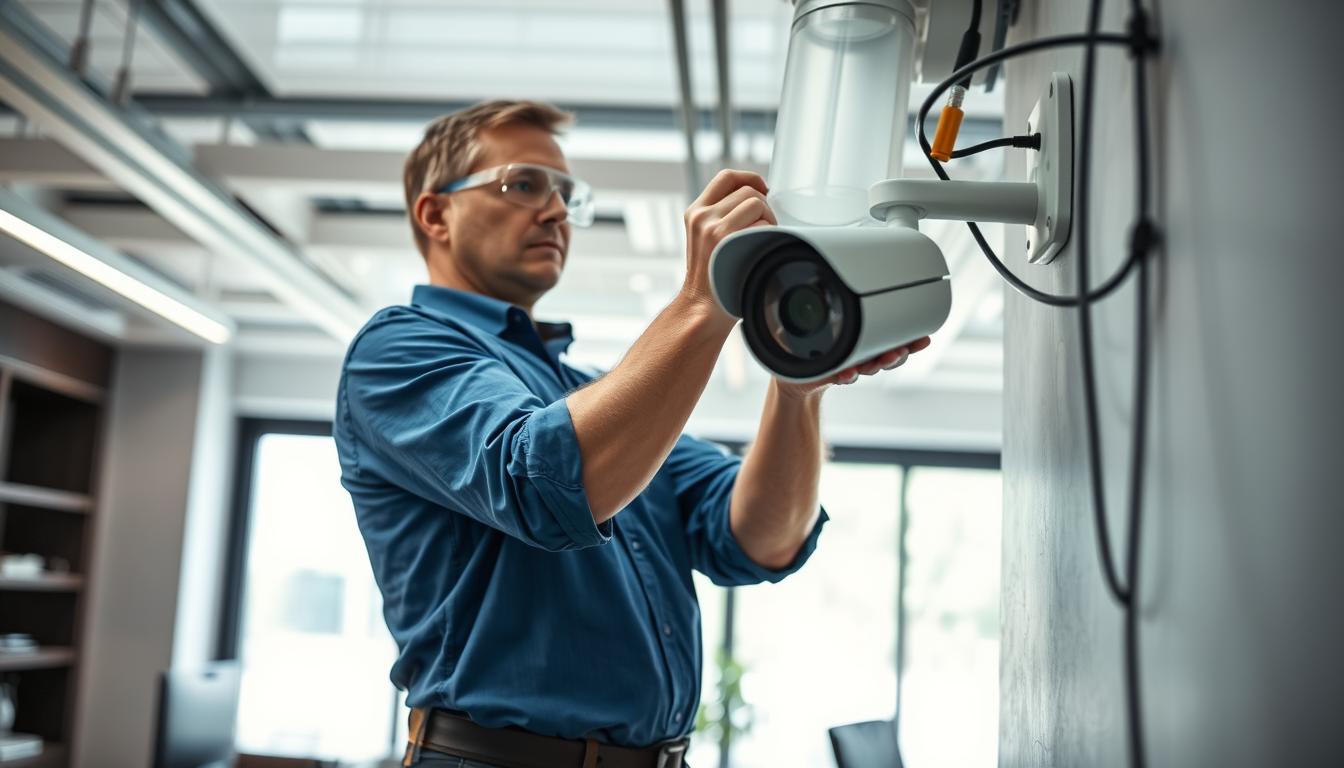security camera installation professional