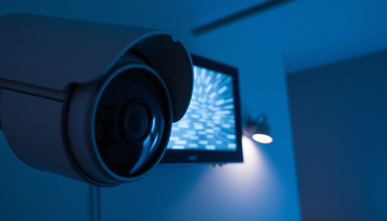 security camera signal interference detection