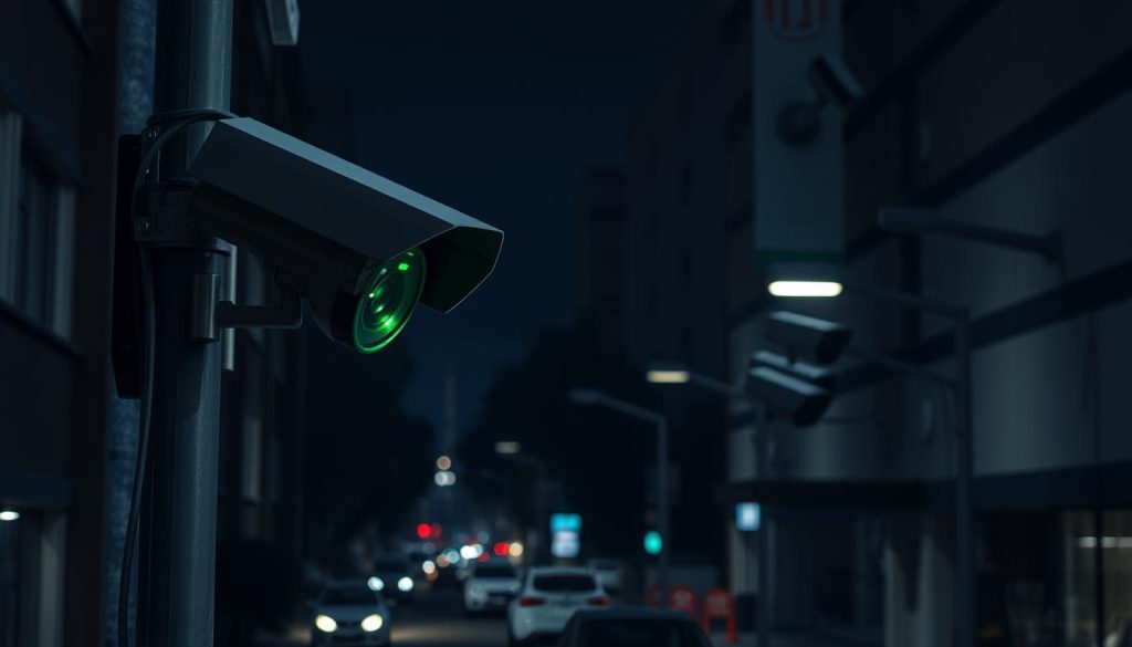 strategic camera placement for night vision