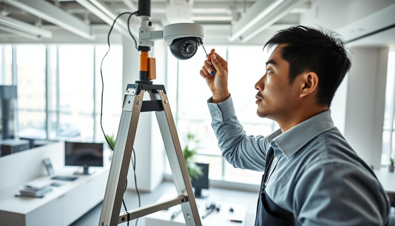 business security camera installation
