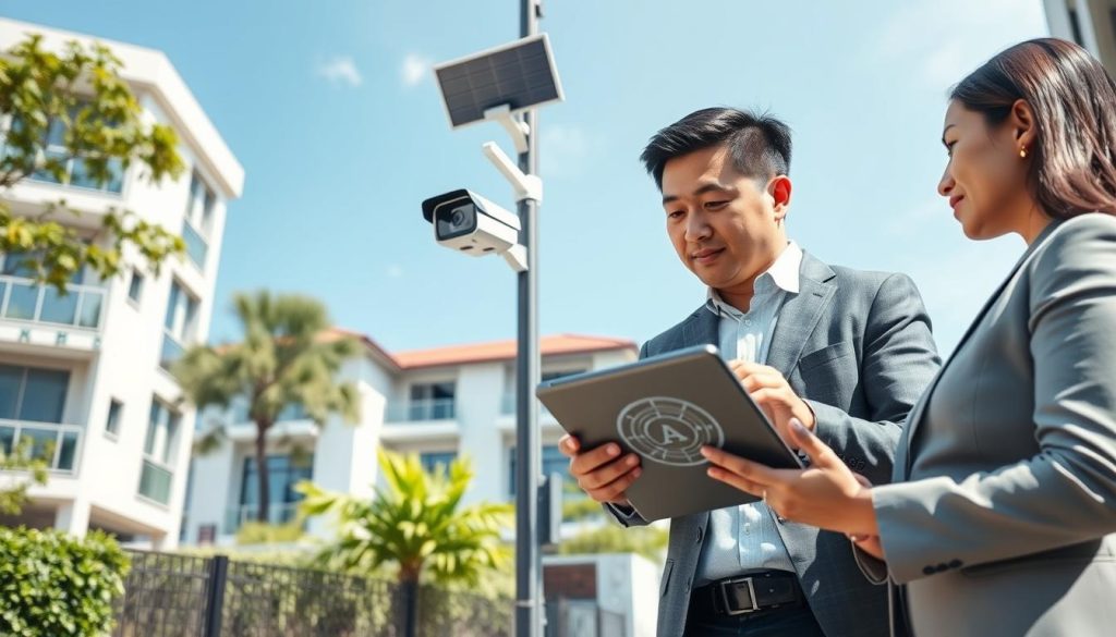 evaluating security camera installation site evaluating security camera installation site