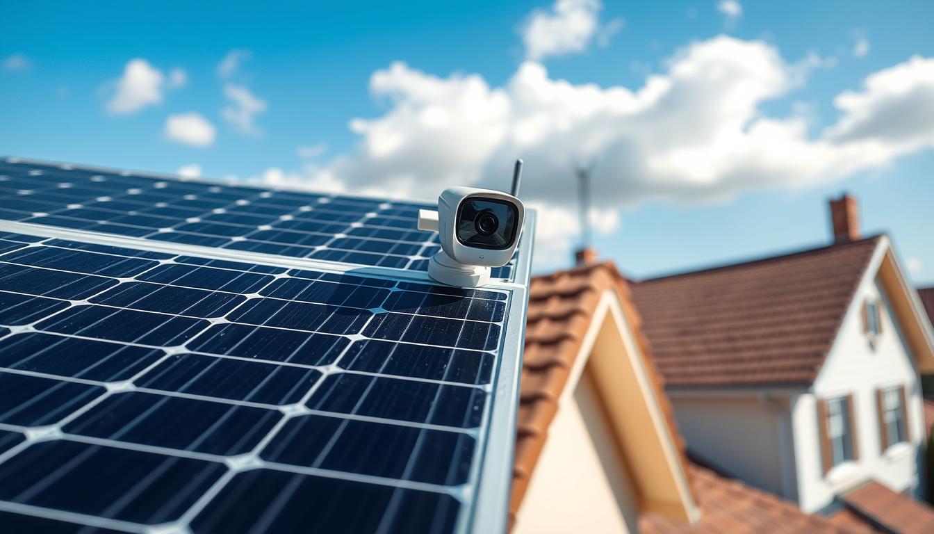 solar panel for wireless security camera setup