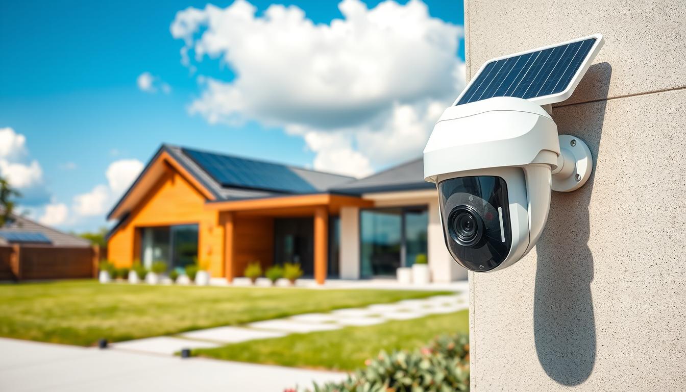 solar powered video security camera