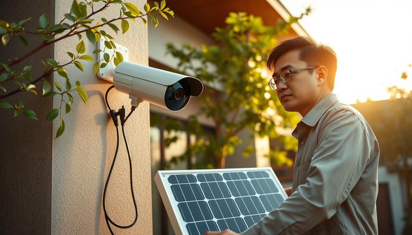 wireless security camera installation