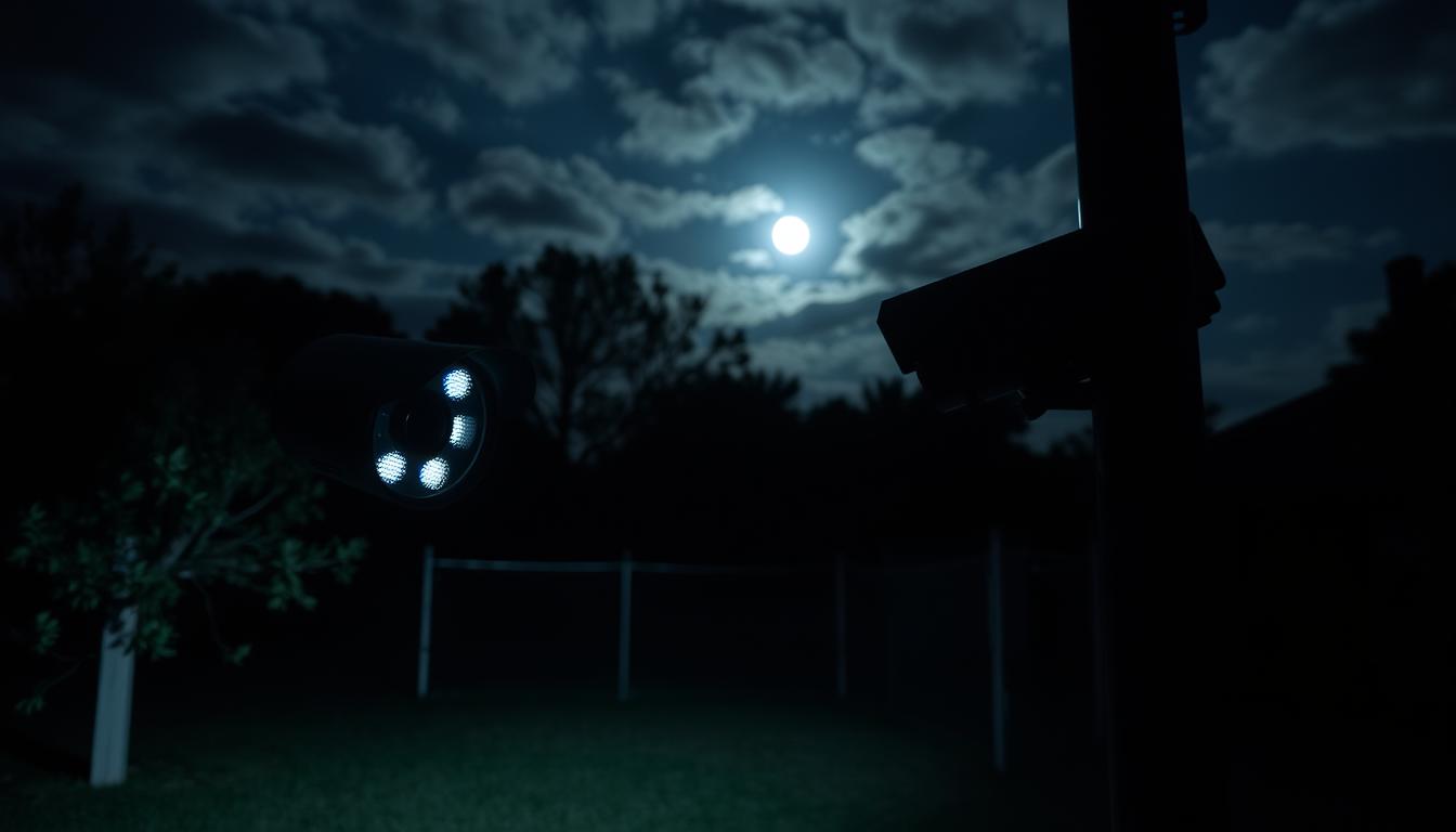 CCTV camera night monitoring