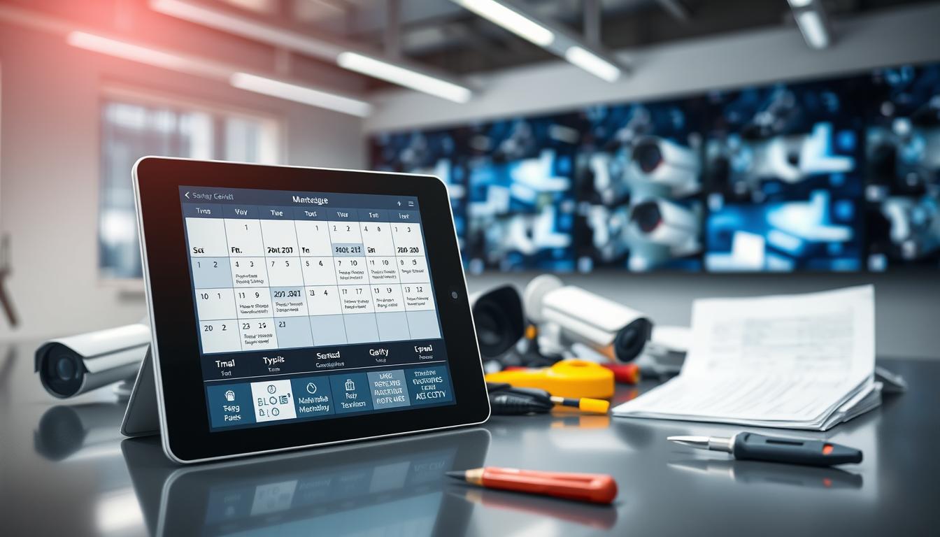 CCTV maintenance schedule