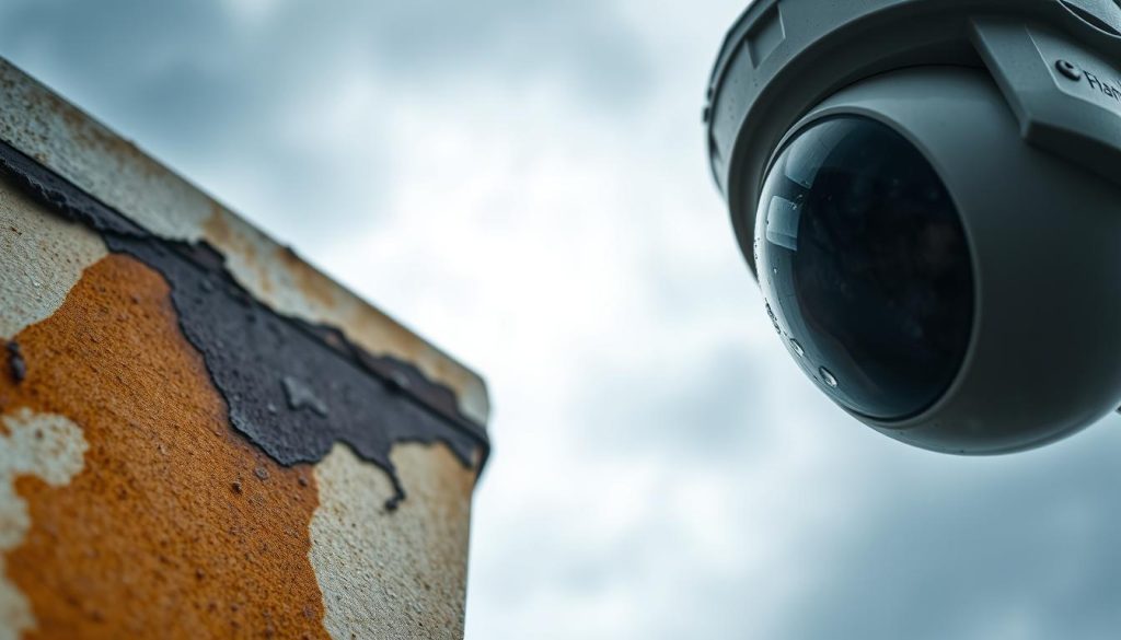 early signs water damage security camera