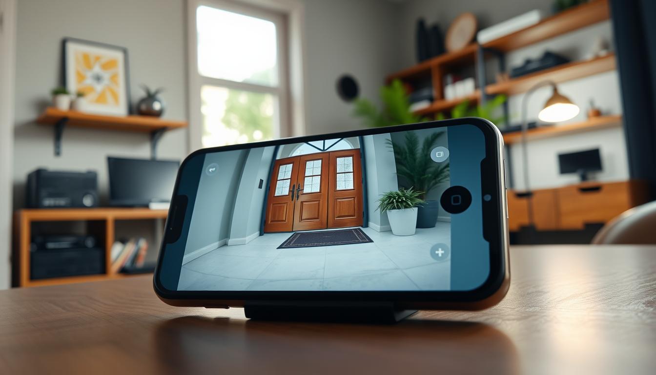 security camera phone connection