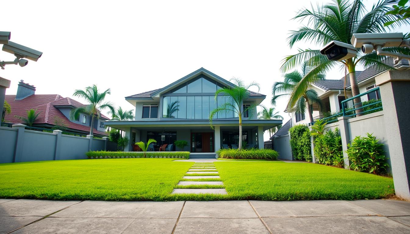 CCTV cameras around a house in Singapore